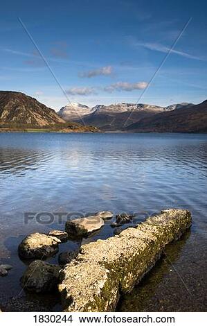 Mountains surrounding lake, Lake District, Cumbria, England View Large Photo Image Picture - Mountains surrounding lake, Lake District, Cumbria, England. Fotosearch