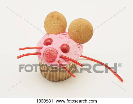Stock Image - Mouse cupcake. Fotosearch