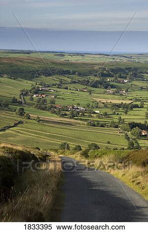 North Yorkshire, England; Rural road View Large Photo Image Stock Photography - North Yorkshire, England; Rural road. Fotosearch