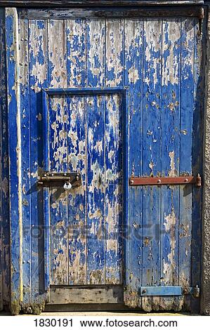 Stock Image - Old barn door. Fotosearch