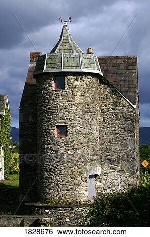 Old tower house in Killarney, County Kerry, Ireland View Large Photo Image Stock Photograph - Old tower house in Killarney, County Kerry, Ireland. Fotosearch