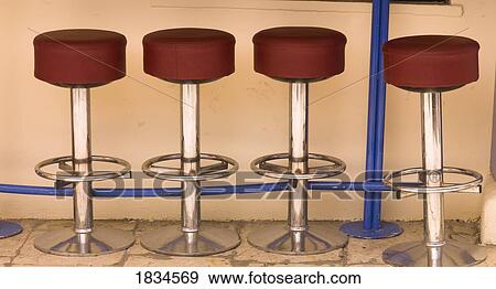 Padded stools View Large Photo Image Stock Photo - Padded stools. Fotosearch