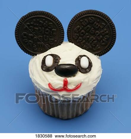 Stock Photo - Panda bear cupcake. Fotosearch