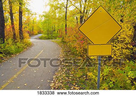 Paved trail in autumn, Edmonton, Alberta, Canada View Large Photo Image Stock Photo - Paved trail in autumn, Edmonton, Alberta, Canada . Fotosearch