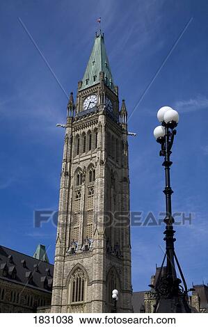 Peace Tower, Parliament building, Ottawa, Ontario, Canada View Large Photo Image Stock Photo - Peace Tower, Parliament building, Ottawa, Ontario, Canada. Fotosearch