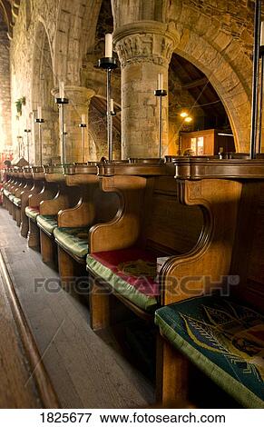 Pews in a church, Iona, Scotland View Large Photo Image Stock Photo - Pews in a church, Iona, Scotland. Fotosearch