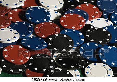 Stock Photo - Pile of poker chips. Fotosearch
