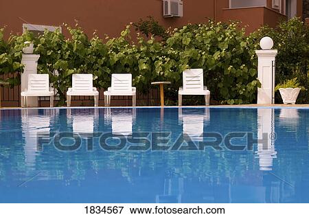 Stock Photo - Poolside, Corfu, Greece . Fotosearch