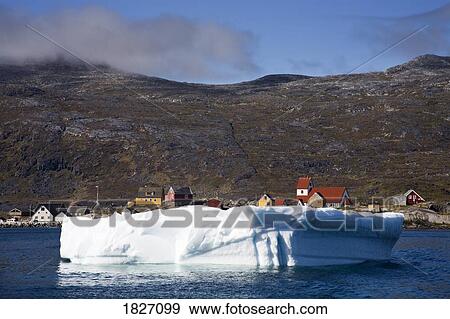 Stock Photo - Port of Nanortalik, Island of Qoornoq, Province of Kitaa, Southern Greenland, Kingdom of Denmark. Fotosearch