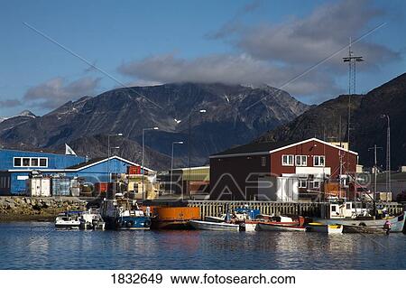 Port Of Nanortalik, Island Of Qoornoq, Province Of Kitaa, Greenland, Kingdom Of Denmark View Large Photo Image Stock Photo - Port Of Nanortalik, Island Of Qoornoq, Province Of Kitaa, Greenland, Kingdom Of Denmark. Fotosearch