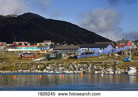 Port of Nanortalik, Island of Qoornoq, Province of Kitaa, Southern Greenland, Kingdom of Denmark View Large Photo Image Stock Photography - Port of Nanortalik, Island of Qoornoq, Province of Kitaa, Southern Greenland, Kingdom of Denmark . Fotosearch