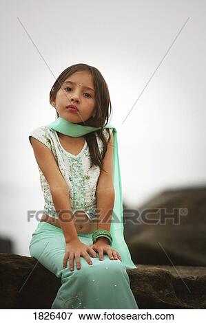 Portrait of a girl View Large Photo Image Stock Photo - Portrait of a girl. Fotosearch