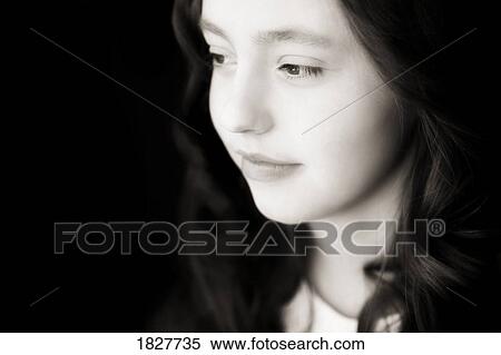Portrait of a girl's face View Large Photo Image Stock Photography - Portrait of a girl's face. Fotosearch