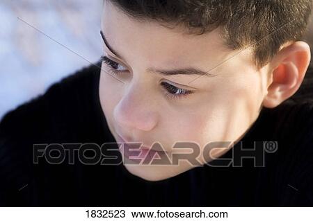 Stock Image - Portrait Of Teenage Boy. Fotosearch