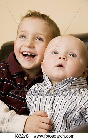 Portrait of two brothers View Large Photo Image Stock Image - Portrait of two brothers. Fotosearch