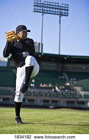 Stock Image - Professional baseball player. Fotosearch