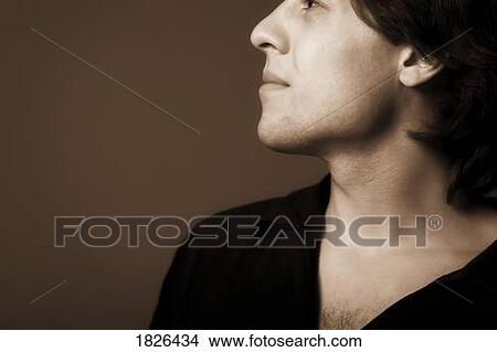 Picture - Profile of a man. Fotosearch