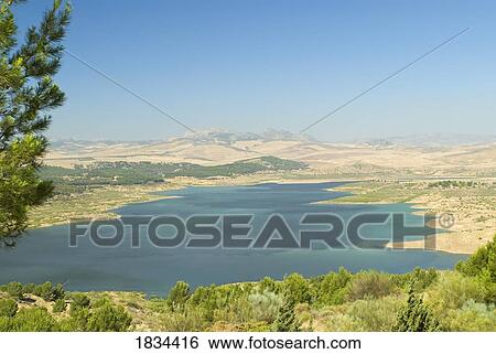 Reservoir, Embalse de Guadalhorce, Guadalteba, Málaga, Andalucia, Spain, Europe View Large Photo Image Stock Photograph - Reservoir, Embalse de Guadalhorce, Guadalteba, Málaga, Andalucia, Spain, Europe. Fotosearch