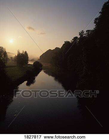 Stock Photo - River Blackwater, at Lismore, Co Waterford, Ireland. Fotosearch