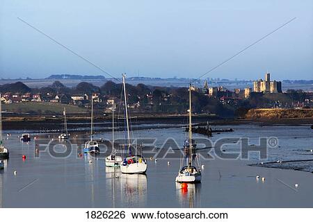 River Coquet, Warkworth Castle, Northumberland, England View Large Photo Image Stock Photograph - River Coquet, Warkworth Castle, Northumberland, England. Fotosearch
