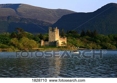 Stock Image - Ross Castle at Lough Leane in Killarney, Kerry, Ireland. Fotosearch