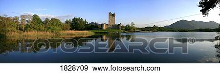 Stock Photo - Ross Castle at Lough Leane in Killarney, Kerry, Ireland. Fotosearch