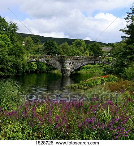 Stock Photograph - Roughty River Bridge near Kenmare, Kerry, Ireland. Fotosearch