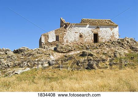 Stock Photo - Ruins of a farmhouse, Andalusia, Spain, Europe. Fotosearch