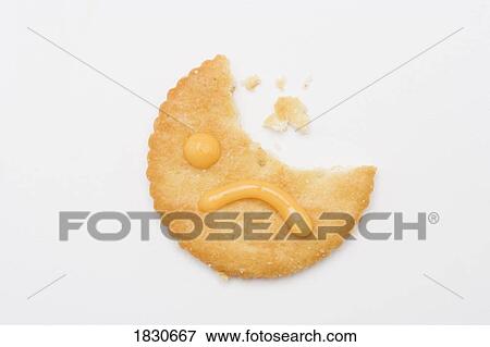 Sad face cracker View Large Photo Image Stock Photo - Sad face cracker. Fotosearch