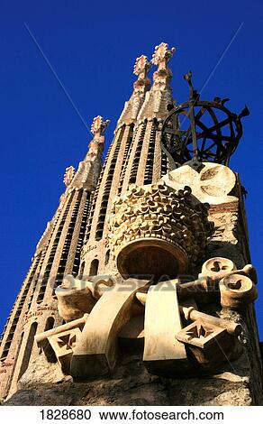Sagrada Familia, Barcelona, Spain; Cathedral by Antoni Gaudi View Large Photo Image Stock Image - Sagrada Familia, Barcelona, Spain; Cathedral by Antoni Gaudi. Fotosearch