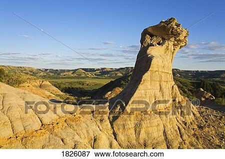 Slump block area in Theodore Roosevelt National Park North Unit, Watford, North Dakota, USA View Large Photo Image Stock Photo - Slump block area in Theodore Roosevelt National Park North Unit, Watford, North Dakota, USA . Fotosearch