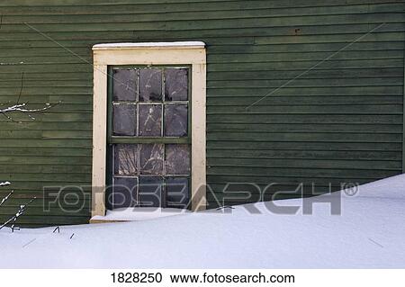 Snow drift near window View Large Photo Image Stock Image - Snow drift near window. Fotosearch