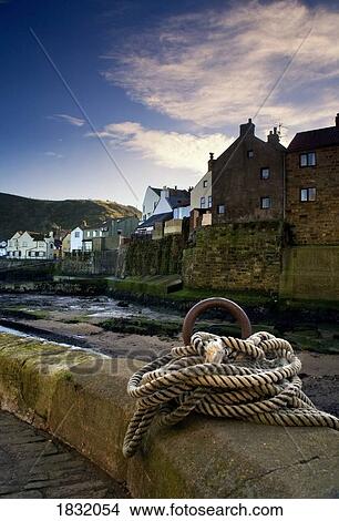 Staithes, North Yorkshire, England, coiled rope View Large Photo Image Picture - Staithes, North Yorkshire, England, coiled rope. Fotosearch
