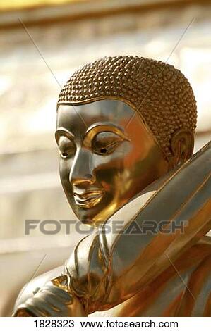 Stock Image - Statue of Buddha, Thailand, Asia. Fotosearch