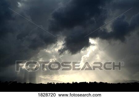 Stock Image - Storm clouds. Fotosearch