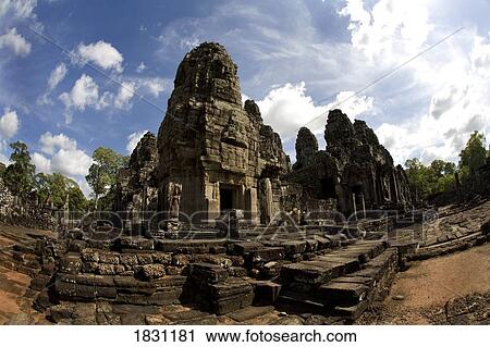 Stock Image - Temple, Angkor, Cambodia. Fotosearch