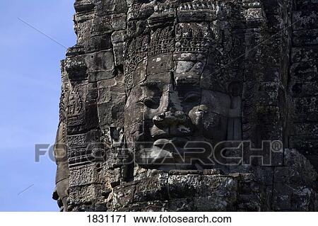 The faces of the Bayon temple, Angkor, northwestern Cambodia View Large Photo Image Stock Image - The faces of the Bayon temple, Angkor, northwestern Cambodia. Fotosearch