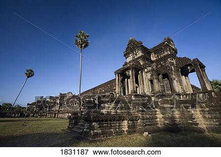 The most famous temple of Angkor Wat, Angkor, Cambodia View Large Photo Image Stock Photo - The most famous temple of Angkor Wat, Angkor, Cambodia. Fotosearch