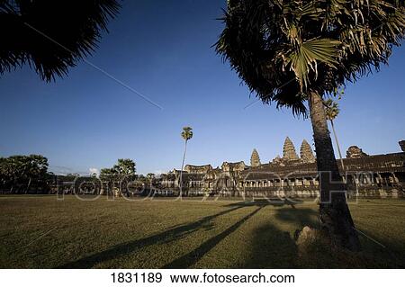 Stock Photo - The most famous temple of Angkor Wat, Angkor, Cambodia. Fotosearch