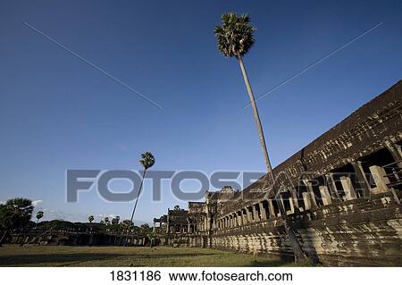 Stock Photograph - The most famous temple of Angkor Wat, Angkor, Cambodia. Fotosearch