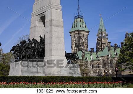 Stock Photography - The National War Memorial, Parliament grounds, Ottawa, Ontario, Canada. Fotosearch
