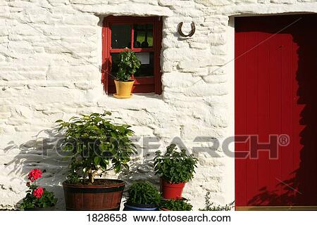 Stock Photo - Traditional farm door, Dingle, County Kerry, Ireland. Fotosearch