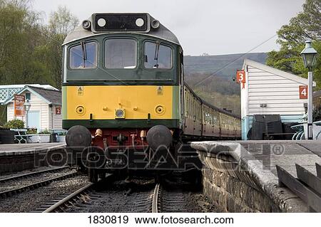 Train, Grosmont, North Yorkshire, England View Large Photo Image Stock Photo - Train, Grosmont, North Yorkshire, England. Fotosearch