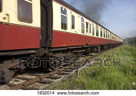 Train In Levisham, England View Large Photo Image Picture - Train In Levisham, England. Fotosearch
