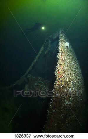 Stock Photo - Trans Pacific Shipwreck, Northern British Columbia, Canada . Fotosearch