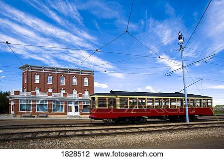 Trolley in Fort Edmonton, Alberta, Canada View Large Photo Image Stock Image - Trolley in Fort Edmonton, Alberta, Canada. Fotosearch