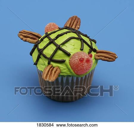 Turtle cupcake View Large Photo Image Picture - Turtle cupcake. Fotosearch