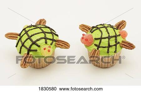 Two turtle cupcakes View Large Photo Image Stock Image - Two turtle cupcakes. Fotosearch