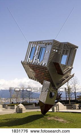 Stock Photograph - Upside down church, Vancouver, British Columbia, Canada. Fotosearch