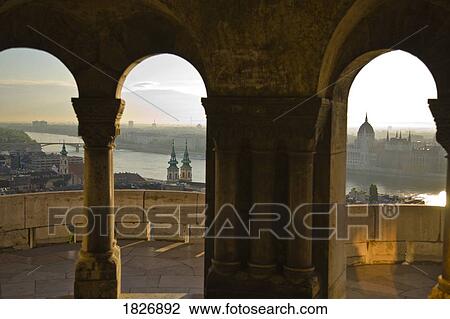 View from Fisherman's Bastion, Castle Hill, Budapest, Hungary, Matthias Church and the Danube in the distance View Large Photo Image Stock Image - View from Fisherman's Bastion, Castle Hill, Budapest, Hungary, Matthias Church and the Danube in the distance. Fotosearch